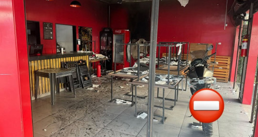 Princípio de incêndio registrado em restaurante na Arthur Bernardes