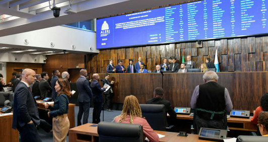 Assembleia Legislativa do Estado do Rio de Janeiro (Alerj) em sessão