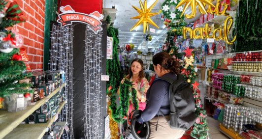 Comércio campista durante o Natal 