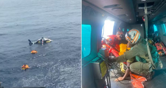 Oito pessoas foram resgatadas