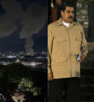 Explos&otilde;es atingiram Caracas na madrugada deste s&aacute;bado (3).