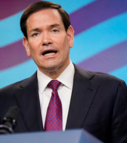 O secret&aacute;rio de Estado dos EUA, Marco Rubio