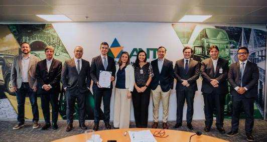 Representantes da Arteris e da ANTT em Bras&iacute;lia