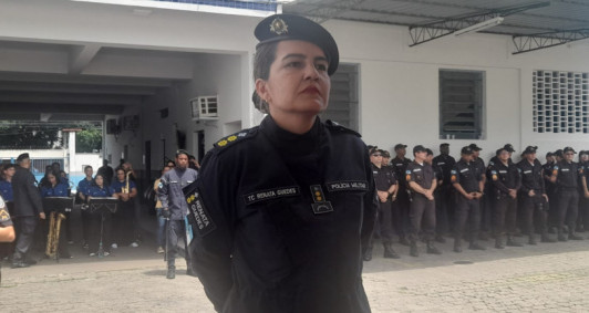 Tenente-coronel Renata Guedes, nova comandante do 8&ordm; BPM