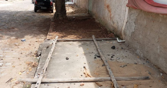 Entulho retirado no Parque Leopoldina 