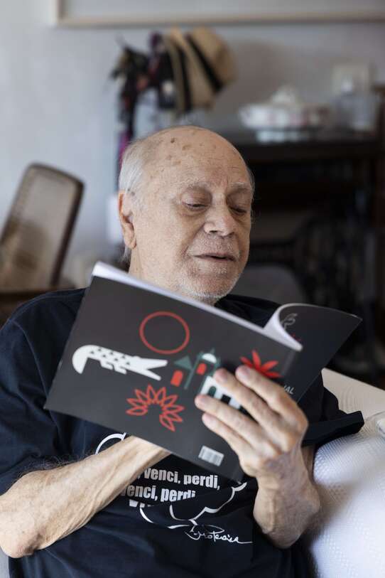 Entrevista com o ator Tonico em sua casa na Lagoa. Rio; 23/03/26 Foto Elis&acirc;ngela Leite