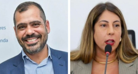 Bruno Dauaire e Carla Caputi