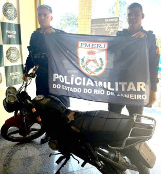 Moto apreendida em SFI 