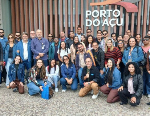 Grupo na visita ao Porto