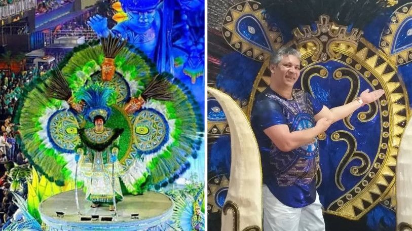 Marcelo Moreno desfilou em v&aacute;rias escolas de samba, entre elas a Vila Isabel
