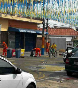 Avenida Princesa Isabel passando por limpeza
