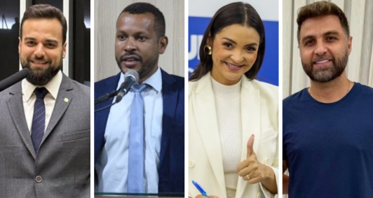 Caio, Leon, Madeleine e Wladimir