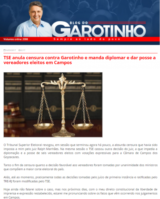 Blog do Garotinho