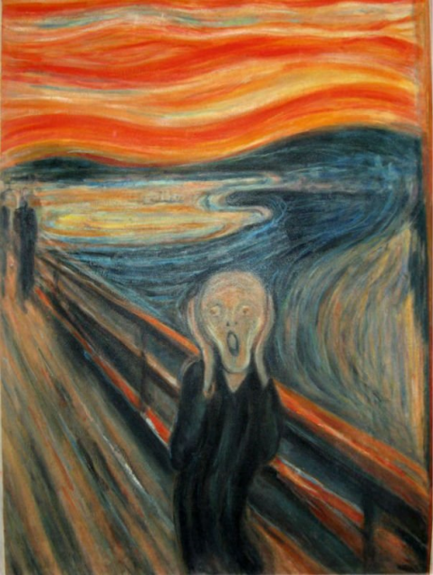  O grito,( Skrik) de Edvard Munch