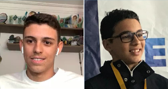 Gabriel Barbosa, do Eucarstico, e Cauet Rocha, do Censa