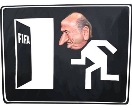 Blatter sai pela Porta dos Fundos - Lance!