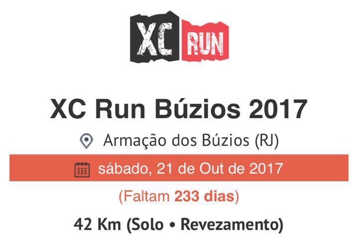 XC Run B&uacute;zios