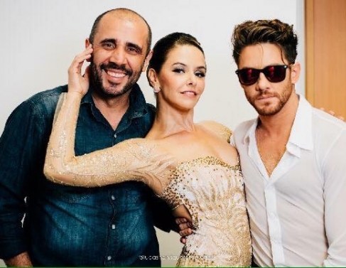 Luis Rog&eacute;rio com Bianca Rinaldi e Leo Miggiorin 