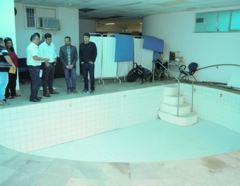 Visita ao setor de reabilita��o