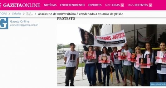 A Gazeta Online esteve no Fórum para acompanhar o julgamento e registrou protesto da família 