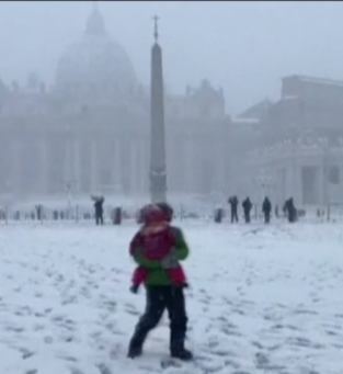 Nevasca em Roma