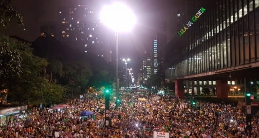 Ato tomou conta da avenida Paulista