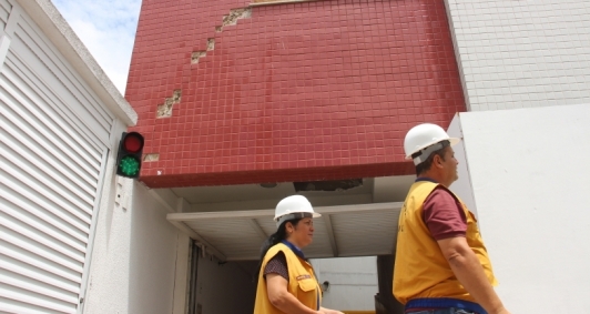 Prédio está interditado até conclusão de obras