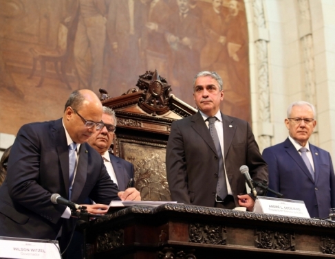 Posse do Governador do Rio de Janeiro, Wilson Wotzel.  