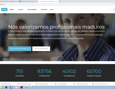 O cadastro na plataforma é feito gratuitamente