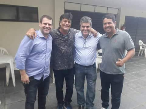 Deputado estadual Rosenverg Reis, Silvinho Martins, Washington Reis e Netinho da Baixada