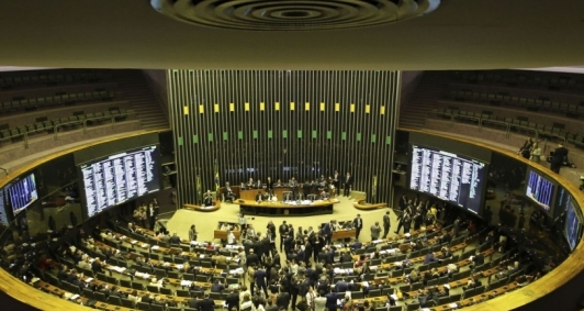 Plenrio da Cmara em votao da Reforma da Previdncia