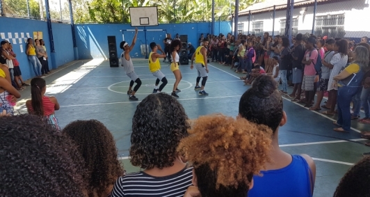 Ragha na Escola (Foto: Joseli Matias)