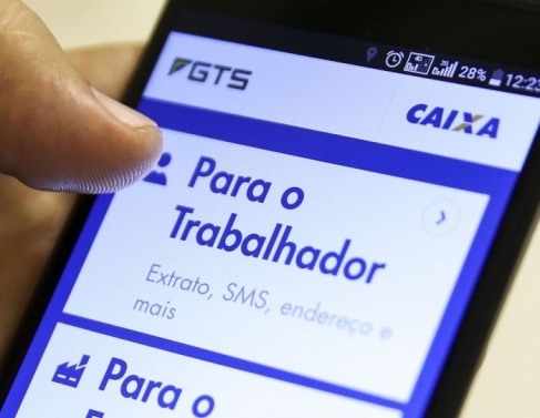Aplicativo Caixa Econ&ocirc;mica Federal- FGTS.