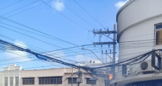 Incndio no Centro (Foto: Divulgao)