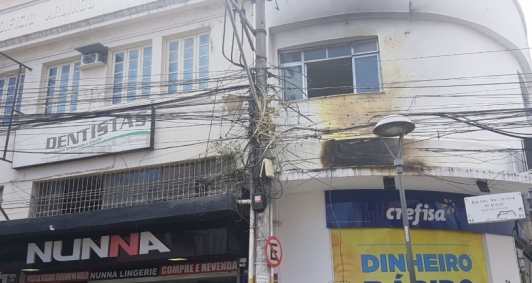 Incndio no Centro (Foto: Genilson Pessanha)