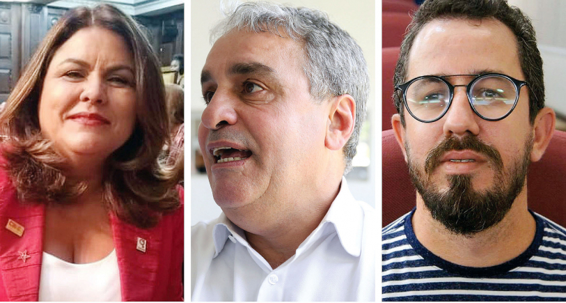 Odissia Carvalho, Andr Ceciliano e RobertoDutra