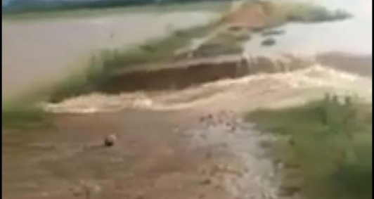 Rompimento do dique da Ona