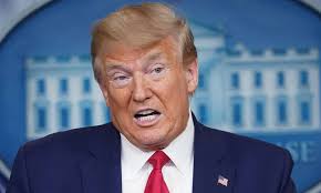 Donad Trump - presidente norte-americano acusa a OMS de proximidade com a China no combate ao coronavírus 