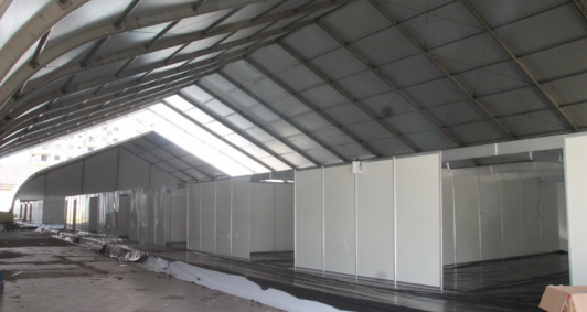 Montagem do hospital de campanha (Fotos: Genilson Pessanha)