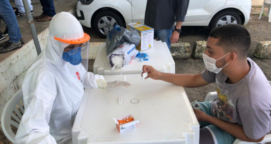 Ao de testagem no Ceasa aconteceu nesta quarta