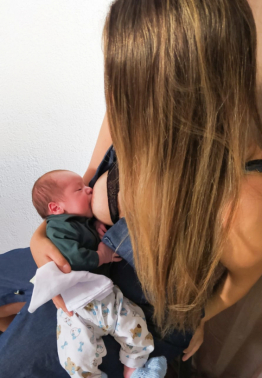 Vitria Viana e o pequeno Conrado