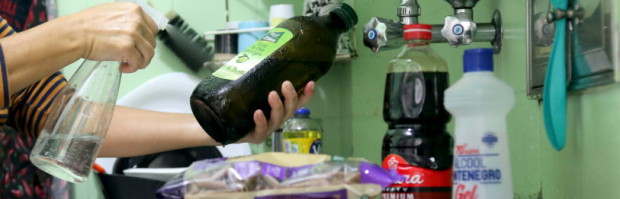 Uso do álcool em casa