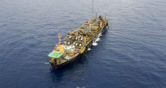 Plataforma P-57, no campo de Jubarte