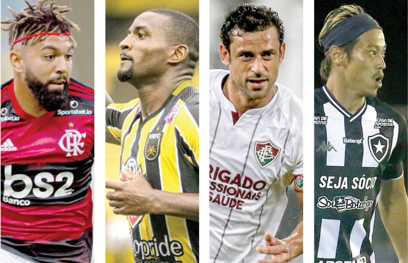 Gabigol, Jos Carlos, Fred e Honda