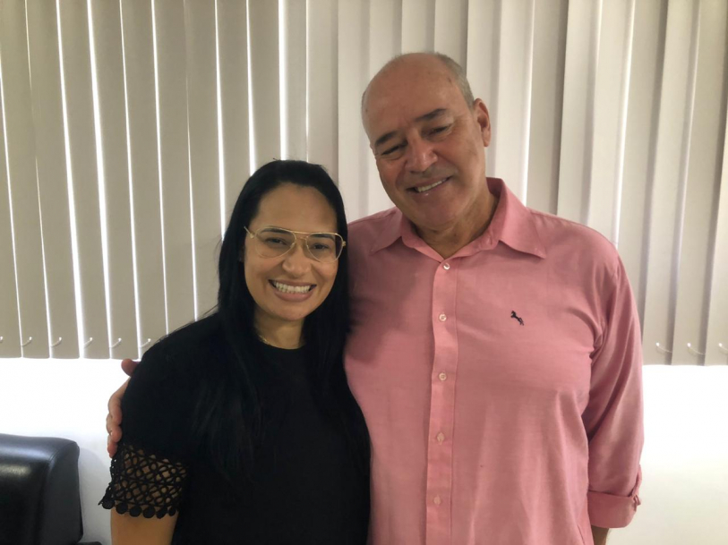 Casal de professores presente na coletivaFernanda e Carlos Henrique