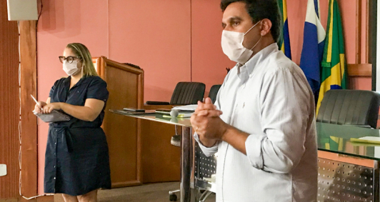  Rafael no lanamento, durante a pandemia, do programa 