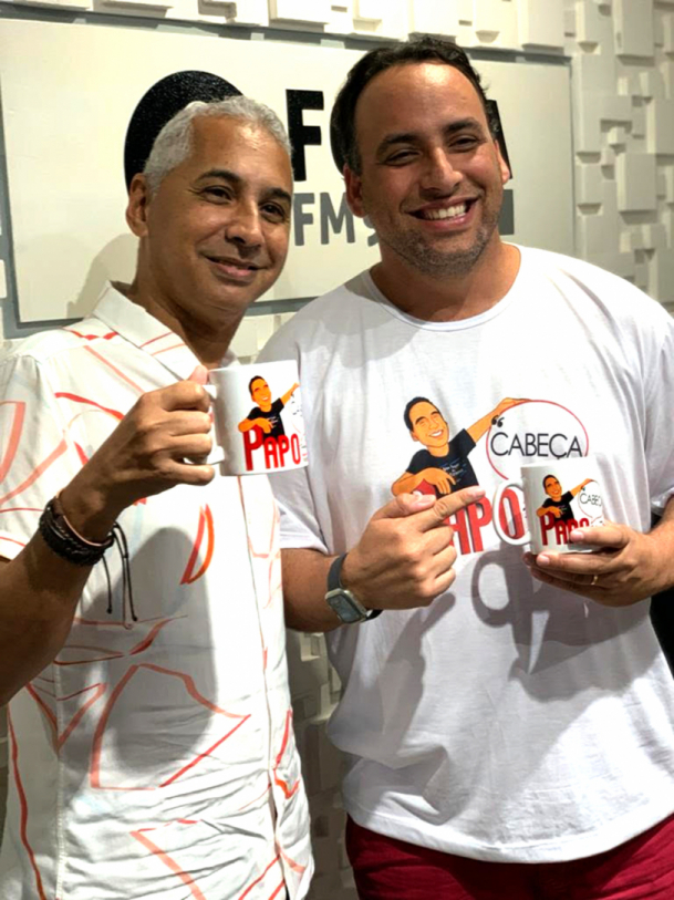 Fernando Rossi com Fabiano no Papo Cabea