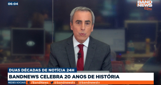 Nelson Gomes est� no canal desde a estreia, em 2001