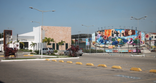 Montagem de parque em shopping (Fotos: Genilson Pessanha)