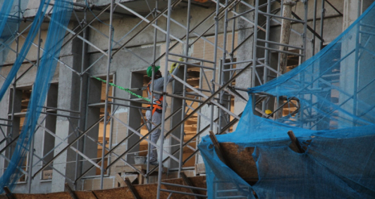 Obra retomada na UFF (Fotos: Genilson Pessanha)